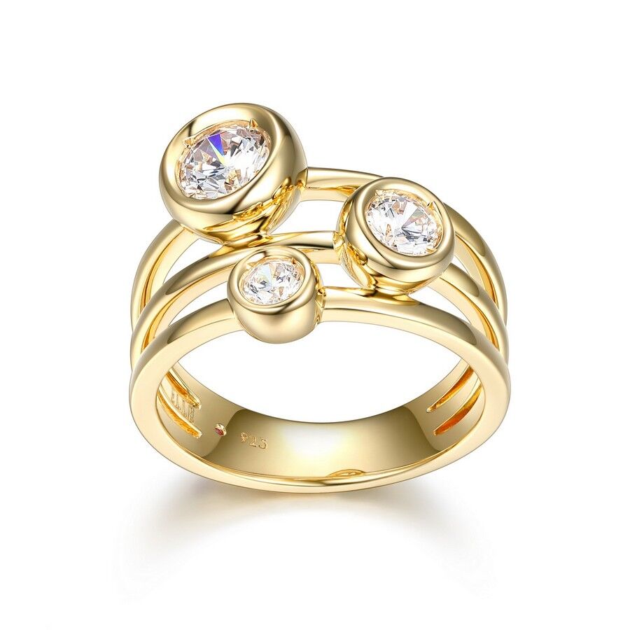 34LAC900 Bague en argent 925 avec zircon